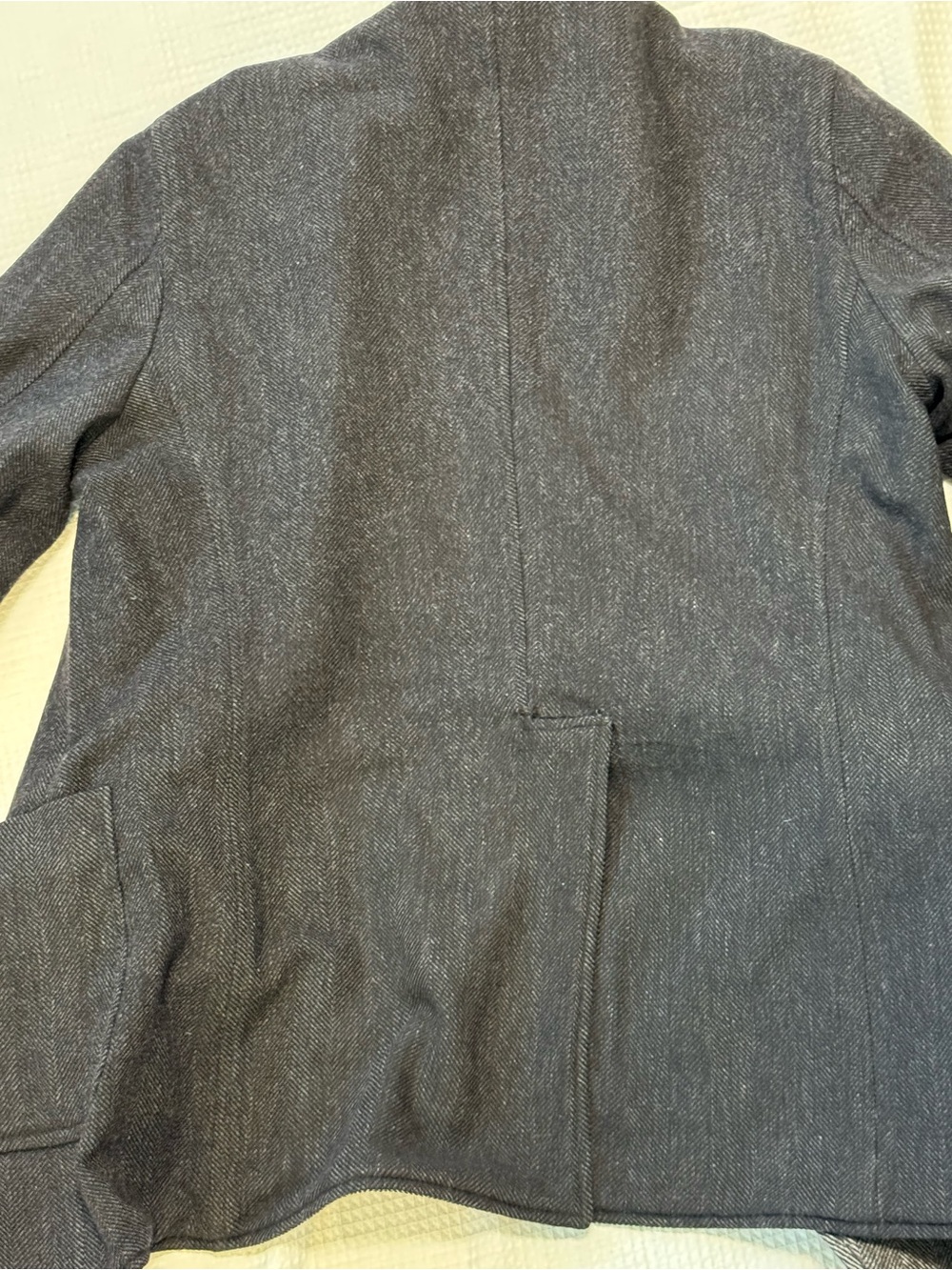 Dolce & Gabbana reversible made in Italy  Men's Gray Herringbone Blazer - Picture 7 of 14
